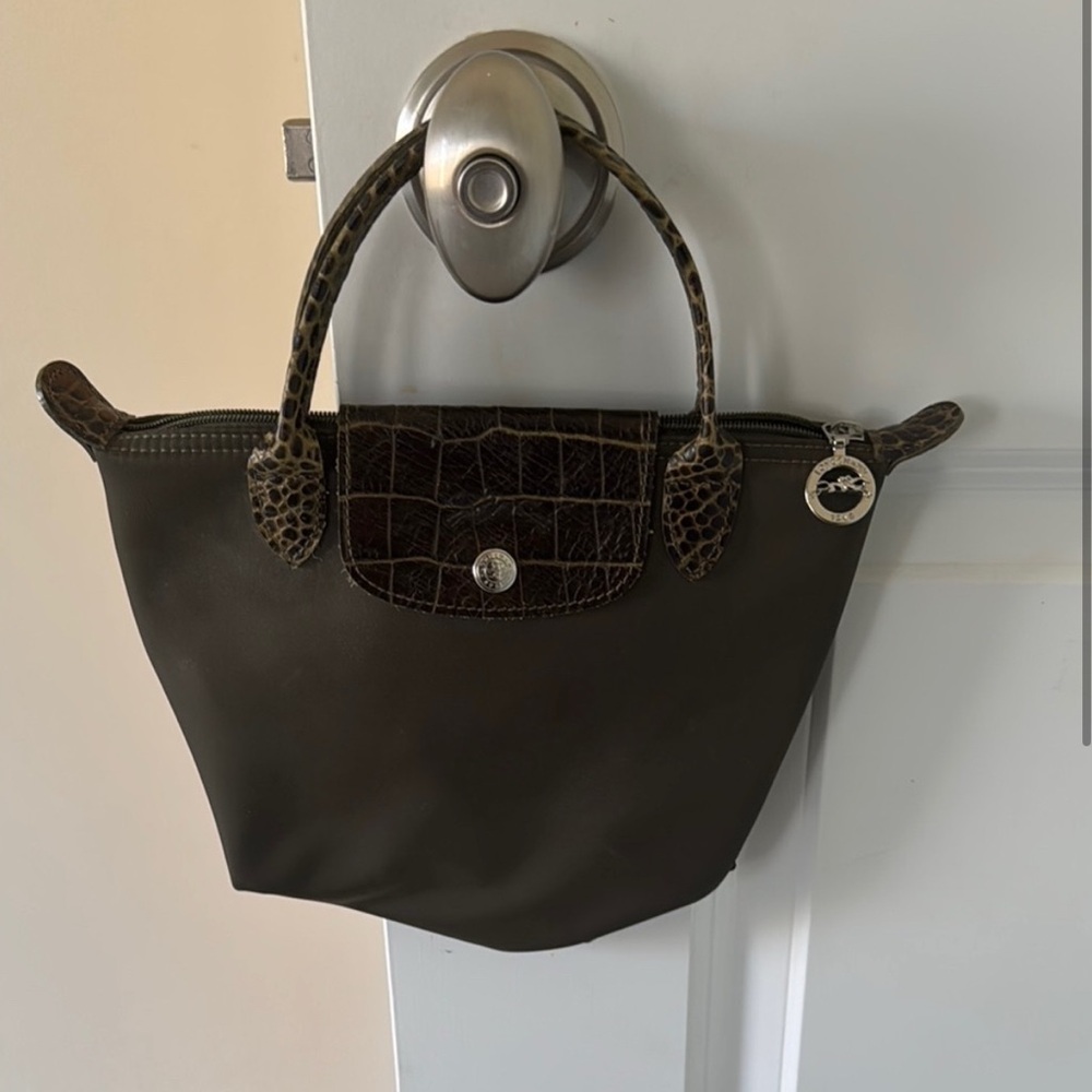 Army Green Longchamp bag